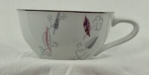 Vintage Mid-Century Modern Laurel China "Gaiety" Teacup Atomic Starburst Pattern